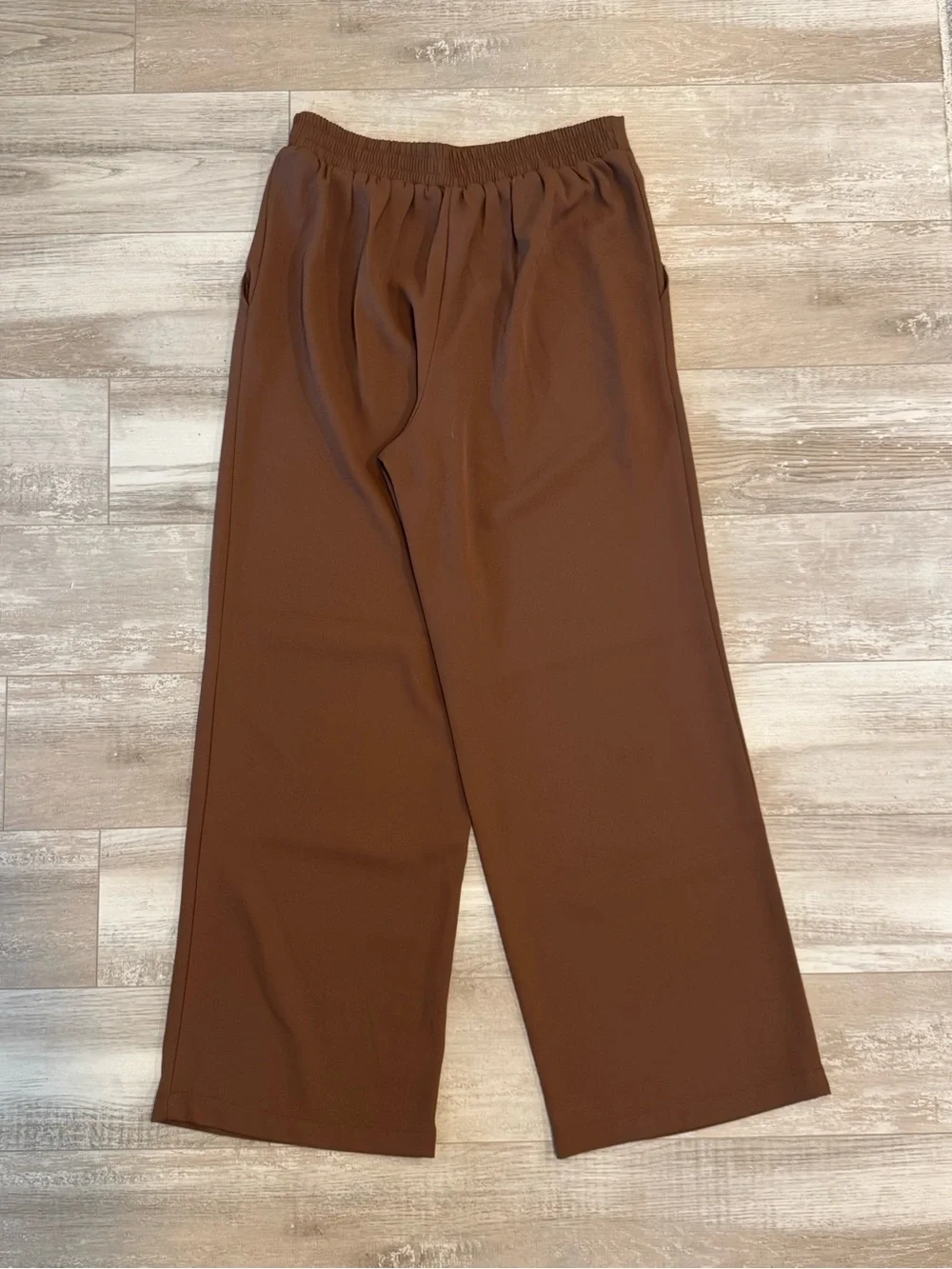MELLODAY Brown Wide-Leg Ponte Pants - Picture 3 of 5